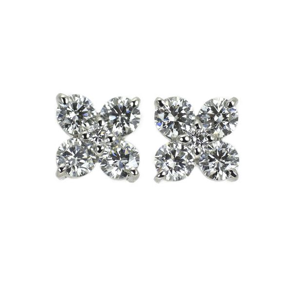 ヴァンドーム青山 Pt950/ Pt900 ダイヤモンド ピアス 0.42ct