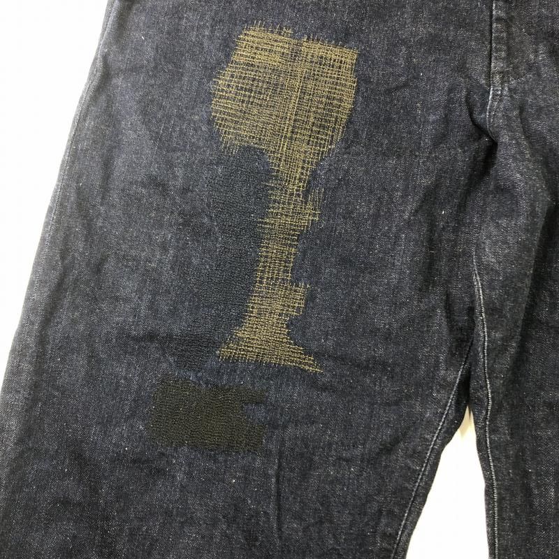 【中古】Yohji Yamamoto デニムパンツ 3 ネイビー ヨウジヤマモト[10]