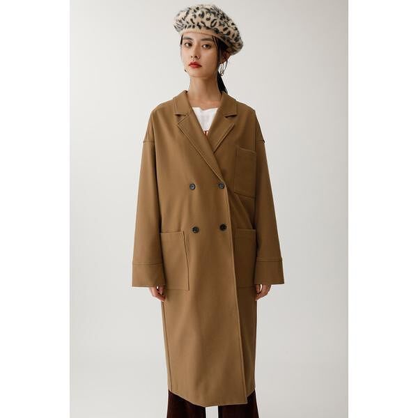 moussy】FALL COLOR LONG COAT ﾄﾚﾝﾁｺｰﾄ/ﾌﾞﾗｳﾝ/M,L (定価¥11,880