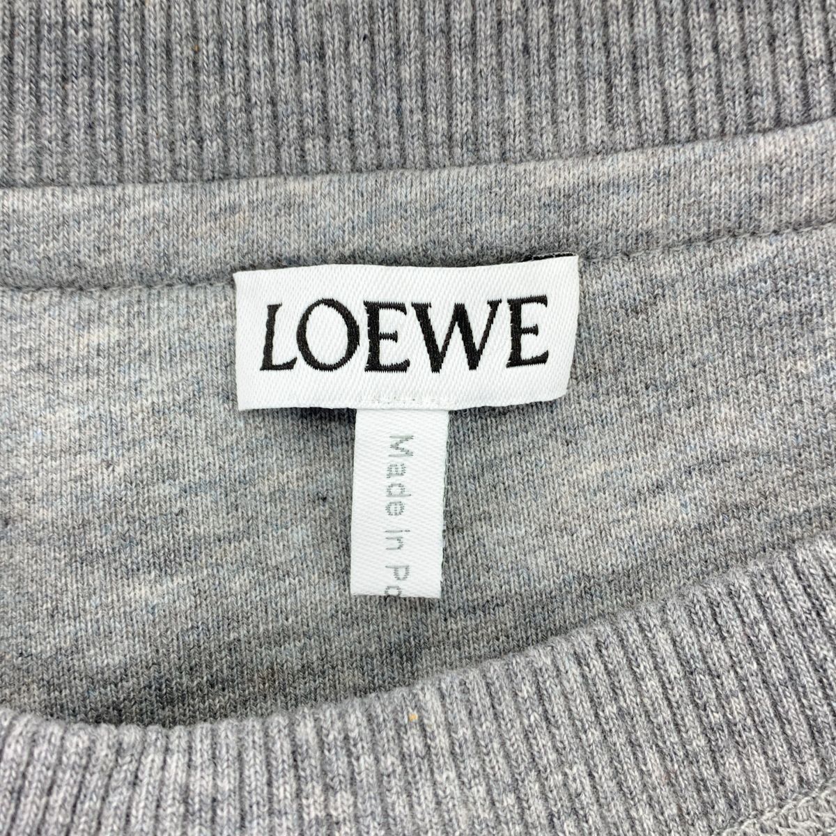 【美品】  LOEWE / ロエベ | 2023AW | アナグラム エンブロイダリー ロゴ スウェット トレーナー | S | グレー系 | レディース LOEWE - 【美品】 LOEWE / ロエベ | 2023AW | アナグラム エンブロイ