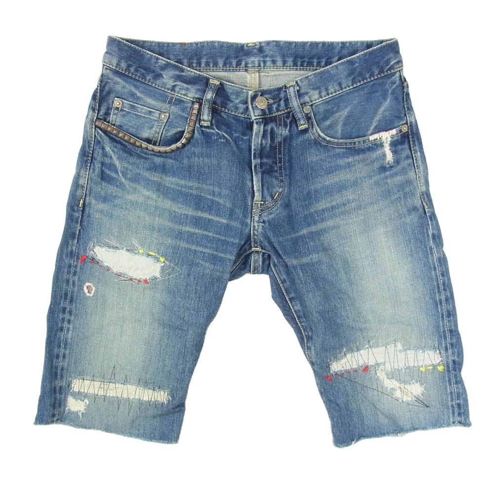 美品☆ヒステリックグラマー02172AM04ストレッチハーフショートデニムパンツ ヒステリック グラマー 02172AM04 ストレッチハーフショート