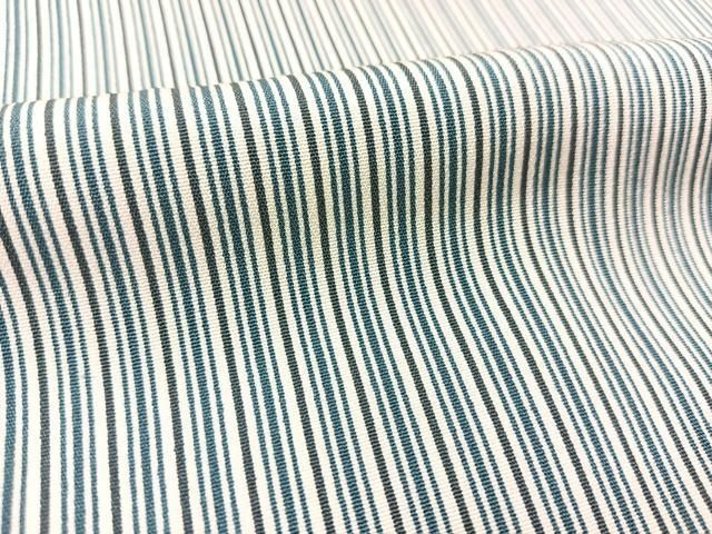 平和屋着物▽上質な小紋　単衣　縞　正絹　逸品　BAAS7951yc 平和屋着物▽上質な小紋 単衣 縞 正絹 逸品 BAAS7951yc