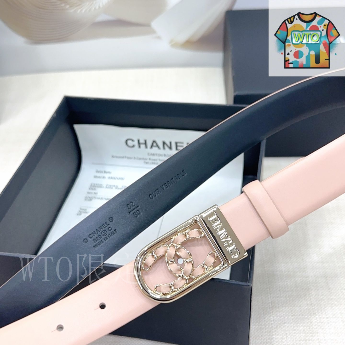 値下げしました！CHANEL レザーベルト90センチ　正規品 今日WTO】Chanel シャネル レザーベルト-QT90 - メルカリ