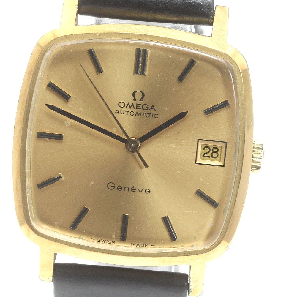 オメガ OMEGA 162.0060 ジュネーブ デイト スクエア Cal.1012 自動巻き メンズ_866308