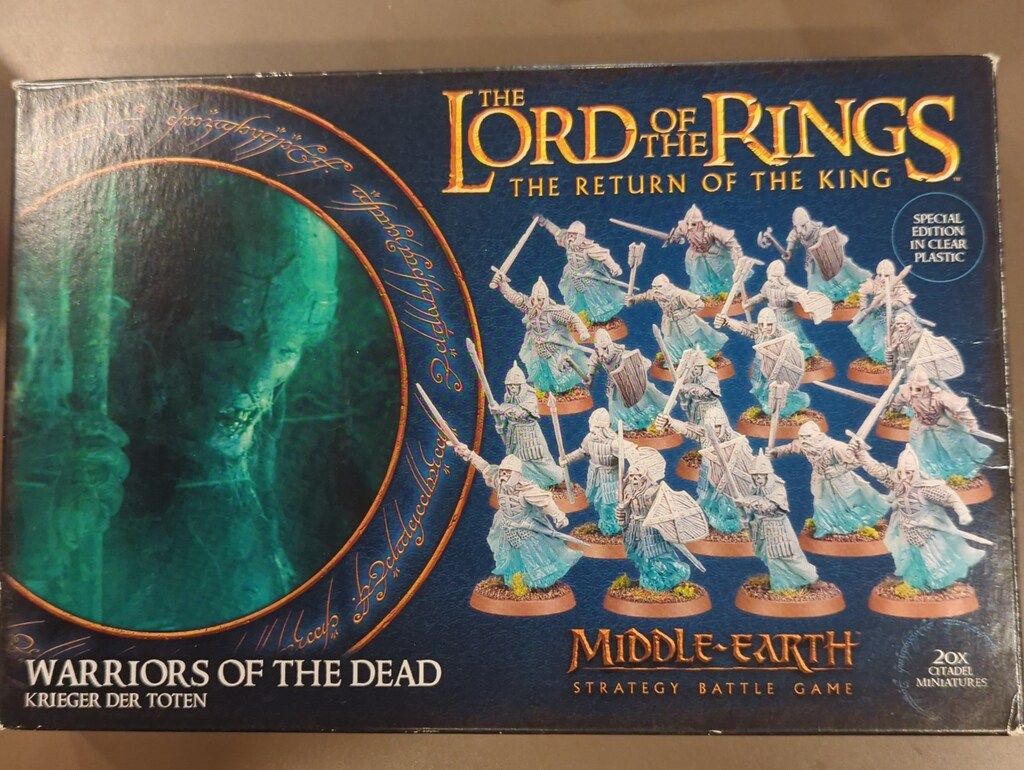 GAMES WORKSHOP MIDDLE-EARTH STRATEGY BATTLE GAME Warriors of the Dead Special Edition in Clear Plastic