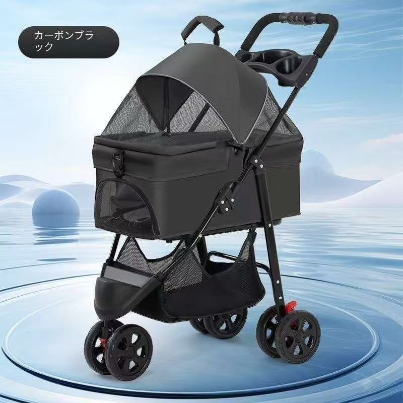 ペットカート ブラック 15kg対応 小型、中型用 ペットカート ブラック 15kg対応 小型、中型用