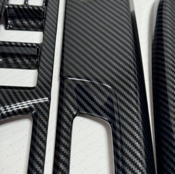 ドアスイッチパネルカバー スバル WRX S4 VAG STI VAB レヴォーグ レボーグ パネル カーボンブラック 社外ZYL878