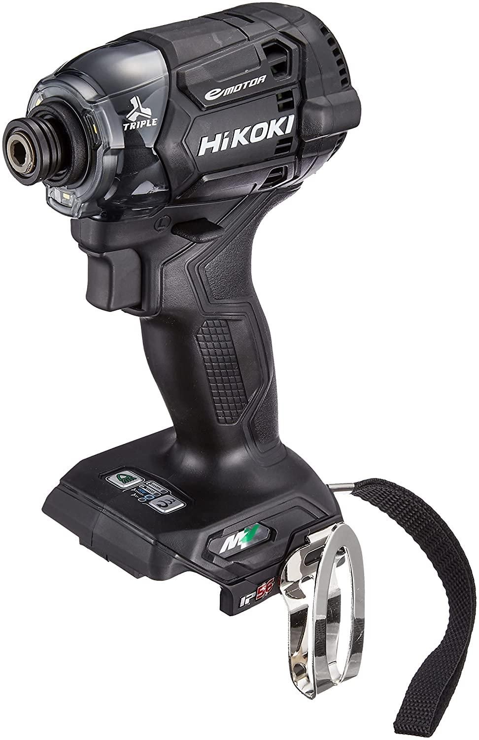 2営業日で発送 HiKOKI ハイコーキ 第2世代36Vインパクトドライバ ストロングブラック 小型軽量化 ビット振れ軽減 トリガーフィーリ
