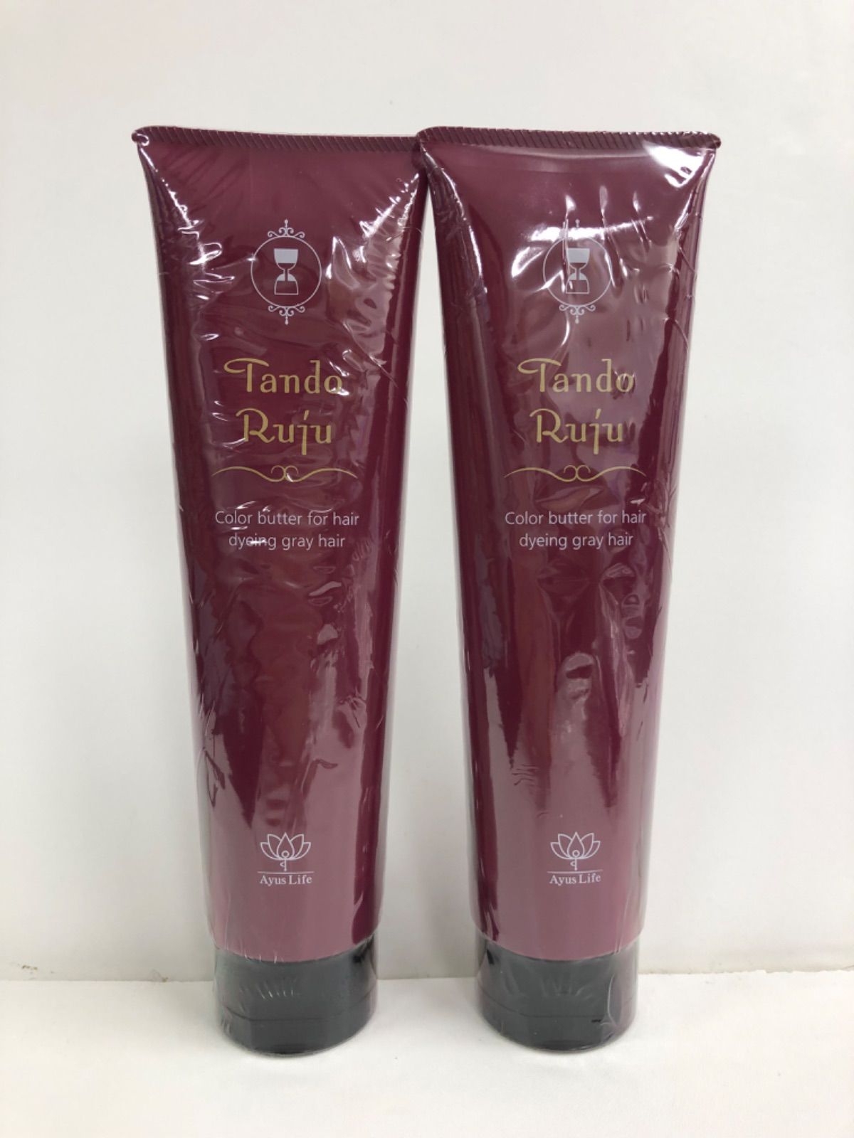 H141 Ayus Life Tando Ruju タンドルージュ ヘアトリートメント 染毛料 ダークブラウン 150g 2点セット