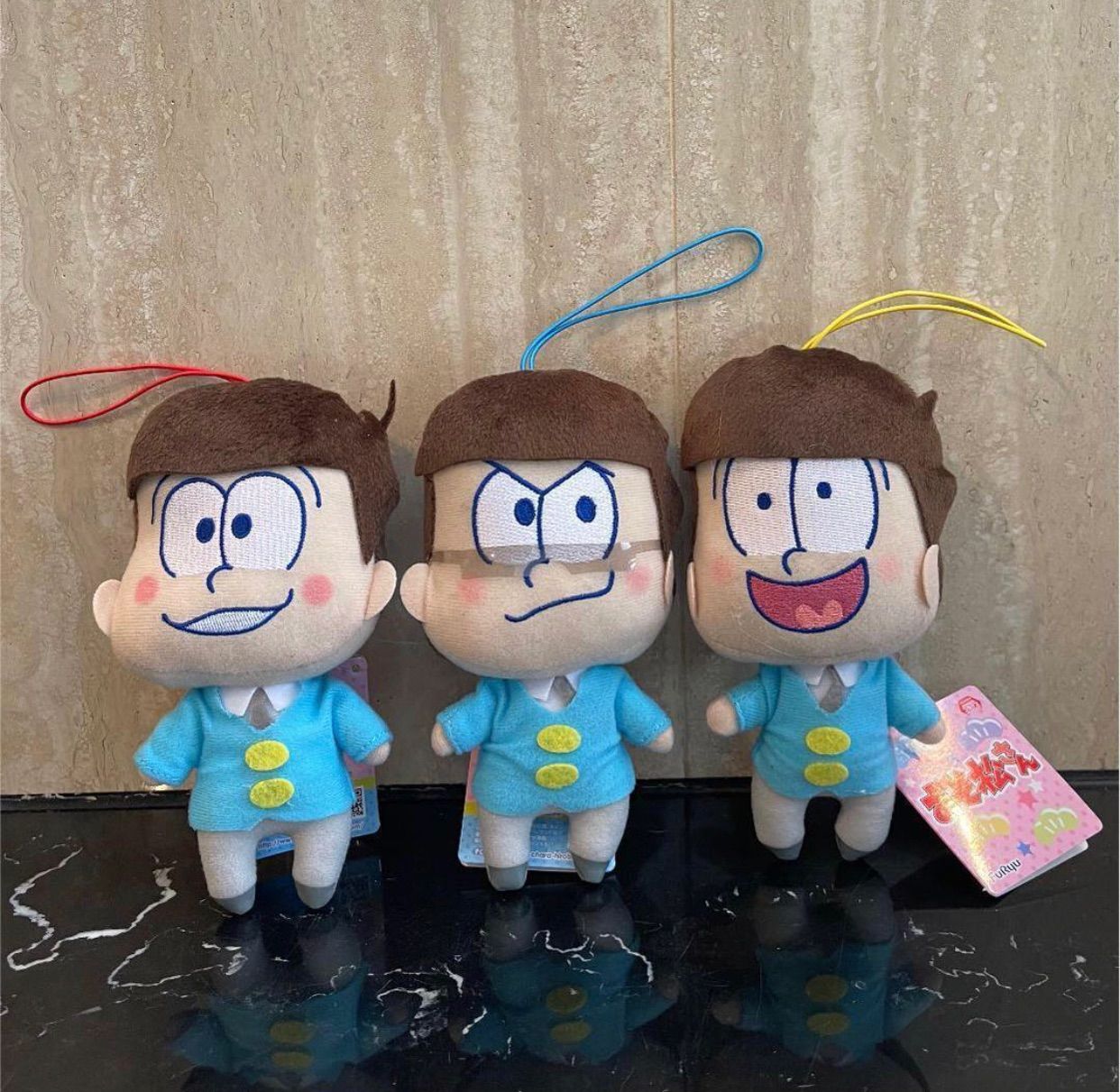 新品 おそ松さん 6つ子ぬいぐるみマスコット おそ松カラ松十四松