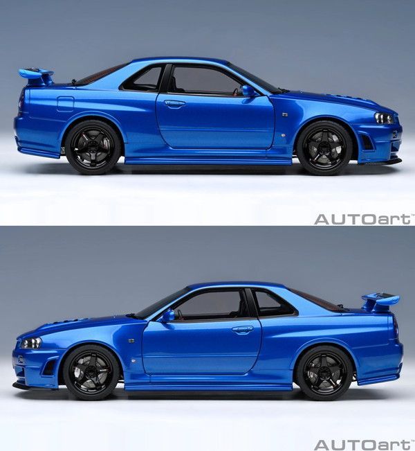 りん　1/18R34 GT-R Z-tune ベイサイドブルー オートアート コンポジット 1/18 ニスモ R34 GT-R Z-tune