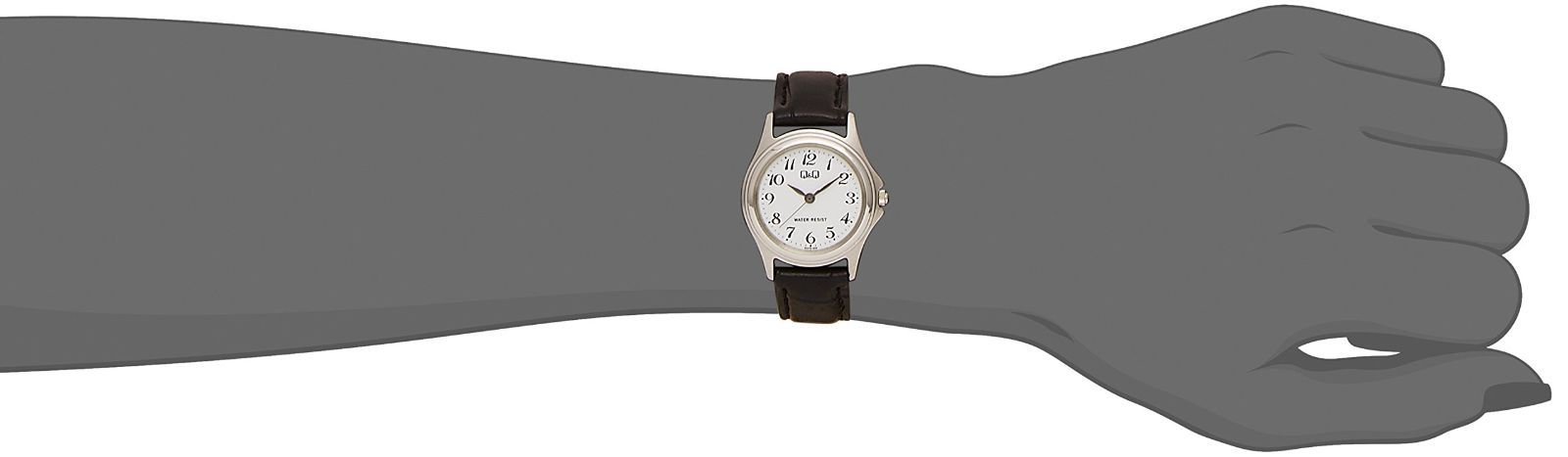シチズン Q&Q] 腕時計 アナログ ステンレスモデル 防水 革ベルト W37 ...
