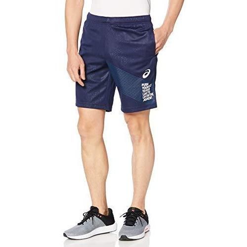 アシックス(ASICS) LIMOエンボスグラフィックハーフパンツ 2031B206 メンズ ピーコート 2XLサイズ