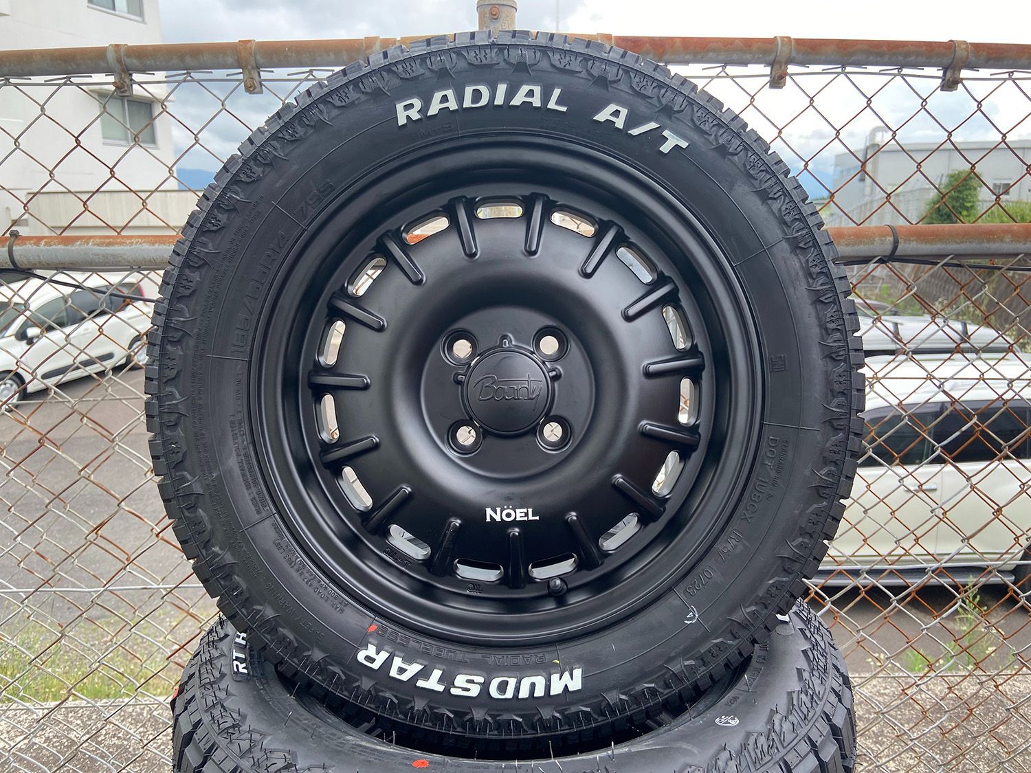 ハスラー タフト デリカミニ ウェイク スペーシアギア MUDSTAR Radial AT 165/60R15 15インチ タイヤホイールセット  Noel マッドブラック - メルカリ