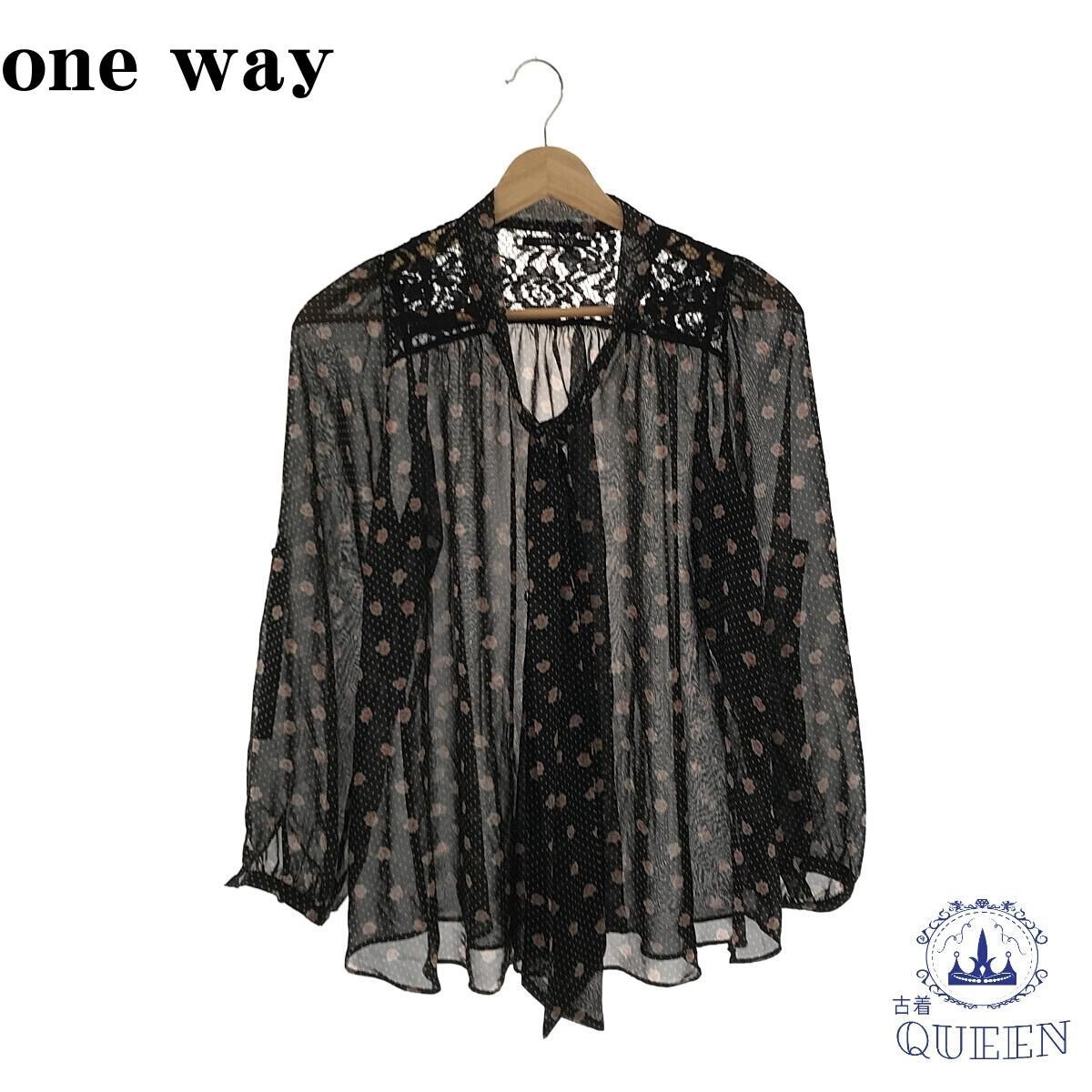 ☆美品☆ one way ワンウェイ トップス カットソー ブラウス レース