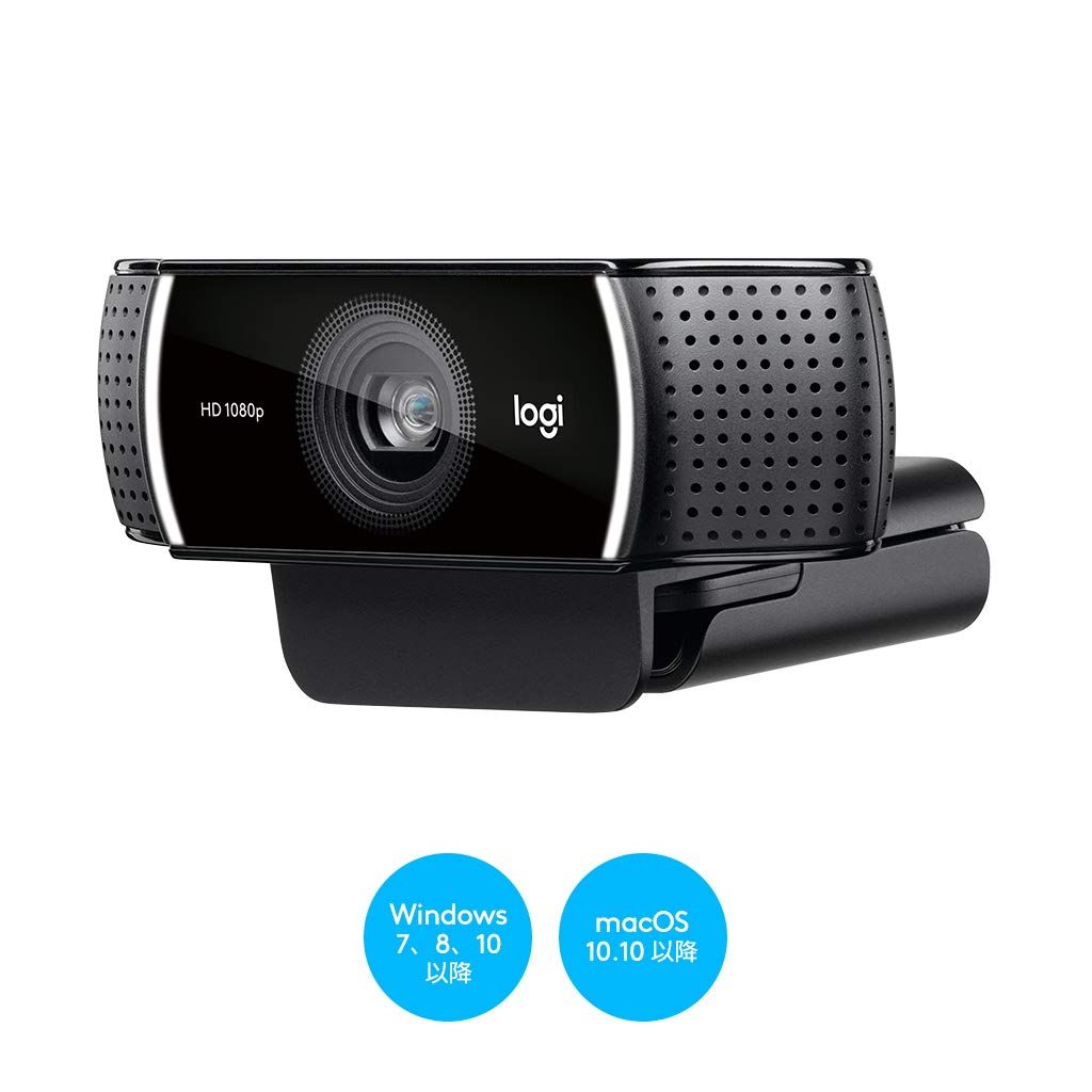 ロジクール Webカメラ C922n フルHD 1080P ストリーミング 撮影用 三脚 スタンド 付き オートフォーカス ステレオ マイク ウェブカメラ ウェブカム PC Mac ノートパソコン Zoom Skype 正規品 2年間メーカー CHRISTIANNAURATH_COM_BR