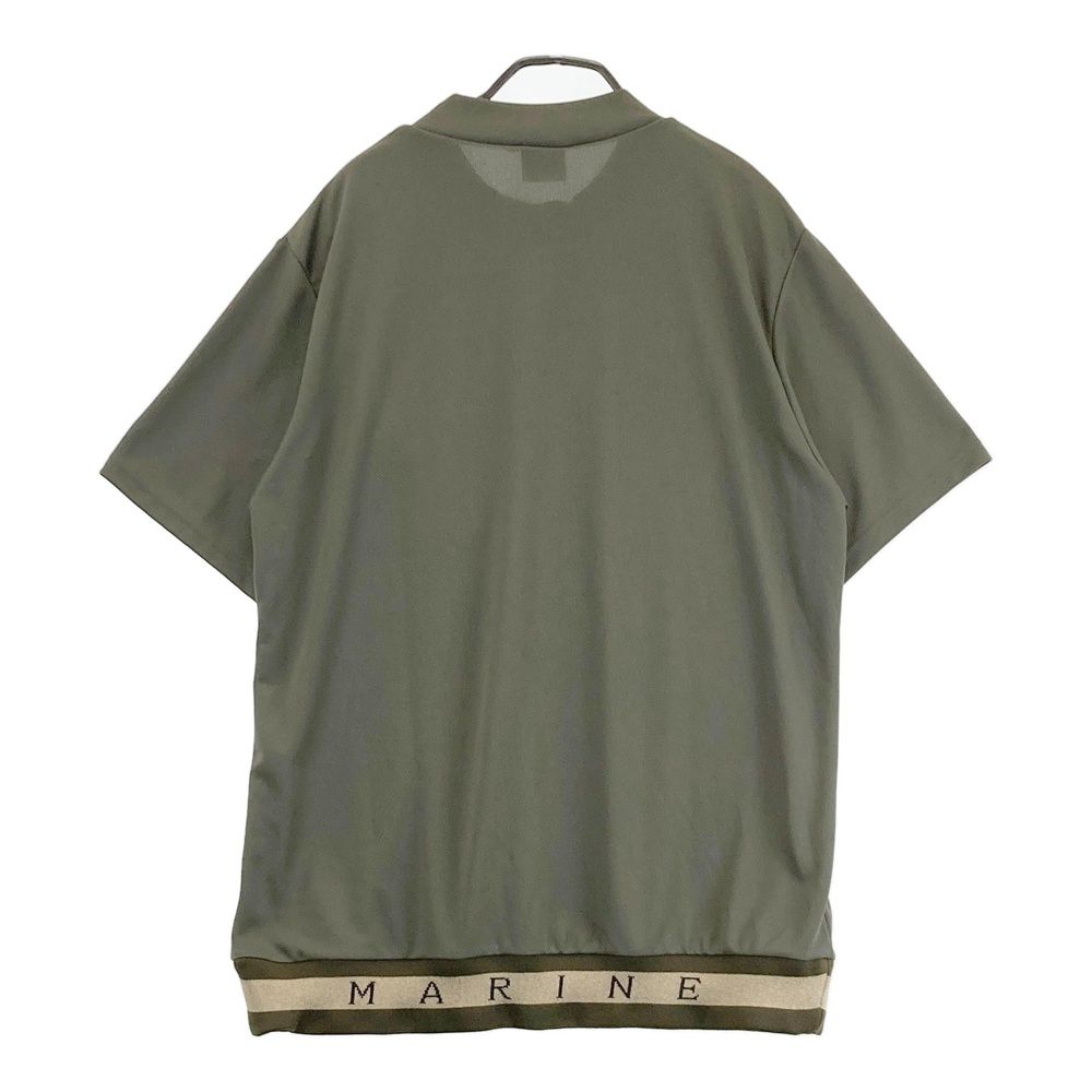 新品 MUTA MARINE GOLF ムータ モックネック 半袖シャツ カーキ