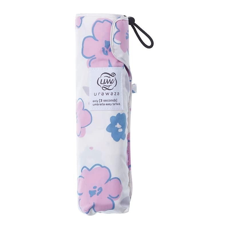カット 折りたたみ傘 55cm 10261 ピンク フラワー