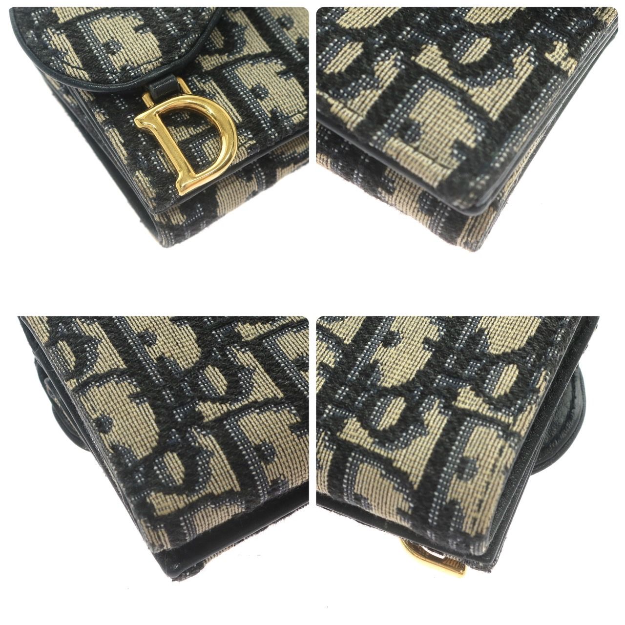 希少✨ Christian Dior ディオール トロッター柄 三つ折り財布 Christian Dior クリスチャンディオール トロッター柄 三つ折り