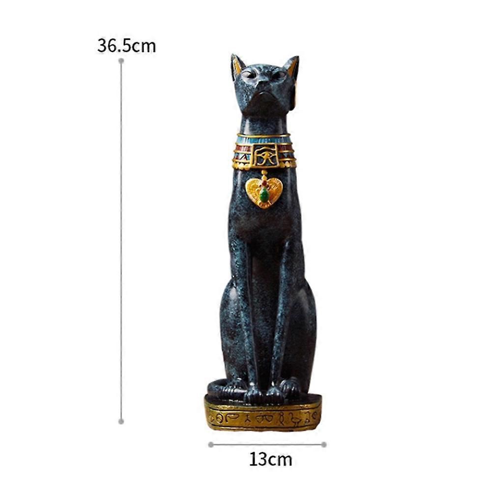 エジプトの猫の樹脂工芸品の装飾現代の女神神ファラオ置物の像テーブル装飾ギフト用