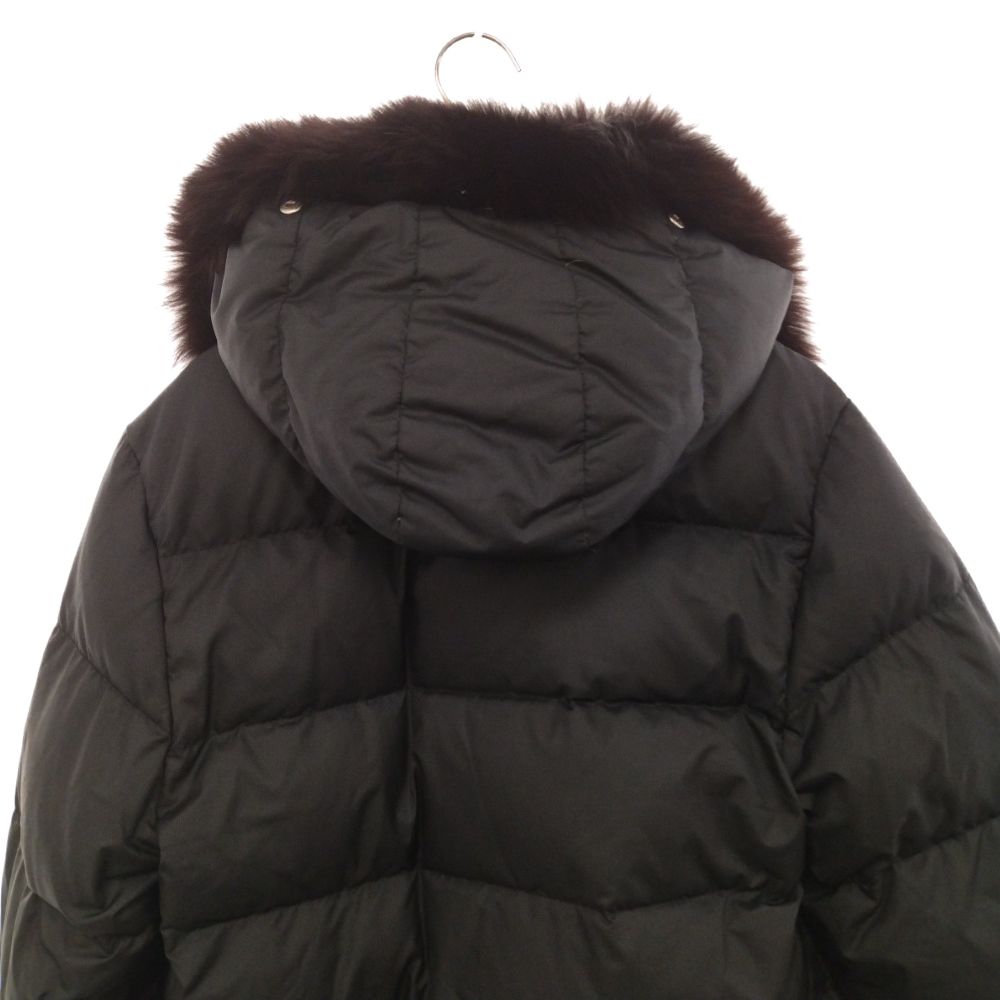 モンクレール正規品 美品 MONCLER 3way ファー ダウン VALENTINE 黒