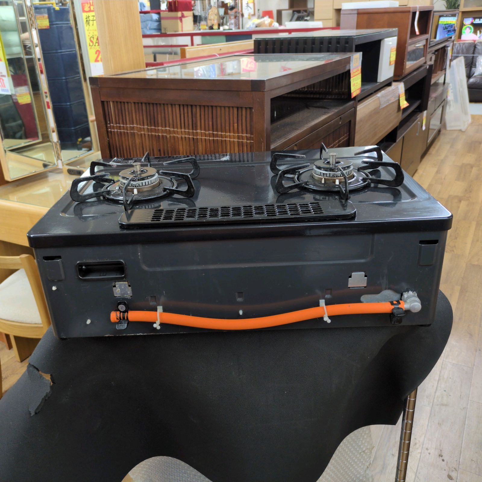 J224 ☆2016年製☆パロマ☆LPガスコンロ☆エブリシェフ☆水無し両面