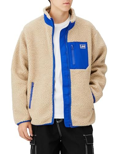 リー アウター ボアフリースジップジャケット ベージュ