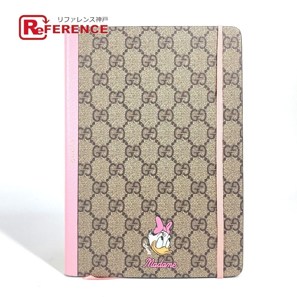 【美品】GUCCI デイジー ノート グッチ×ディズニー GGスプリーム ペーパー ノート ベージュ