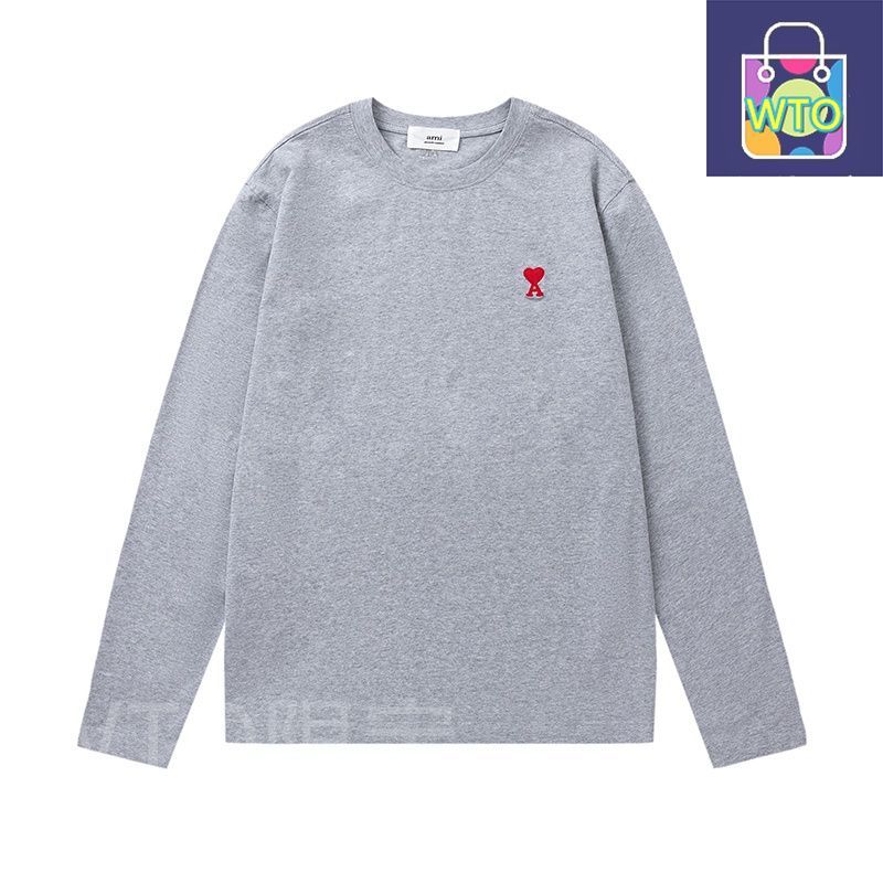 追跡あり★AMI★ハートロゴ 長袖Tシャツ 本日限定特価】Ami ハートロゴ ロングスリーブTシャツ [本日特価