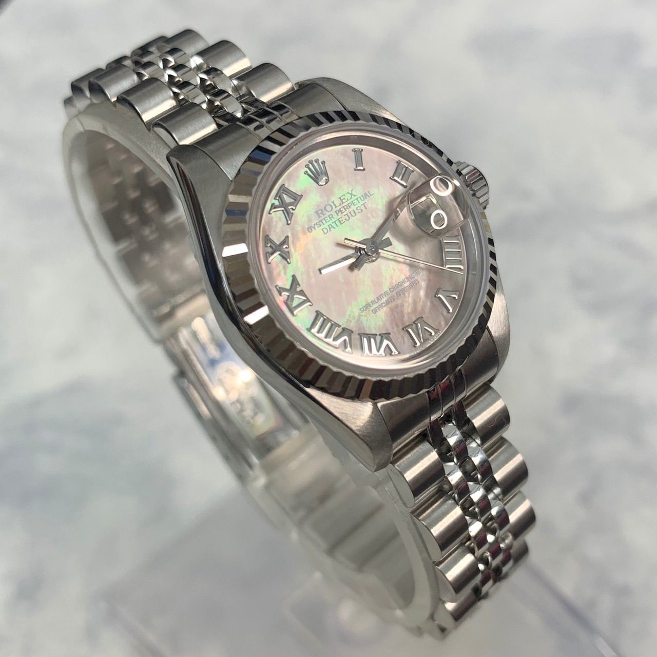 上美品⭐️ROLEX ロレックス】 レディース腕時計 デイトジャスト ブラックシェル文字盤 79174NR P番 自動巻き （AYA）  02406300380076J - メルカリ