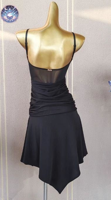 オーダーメイド 社交ダンス衣装 ラテンワンピースドレス キラキラ 社交