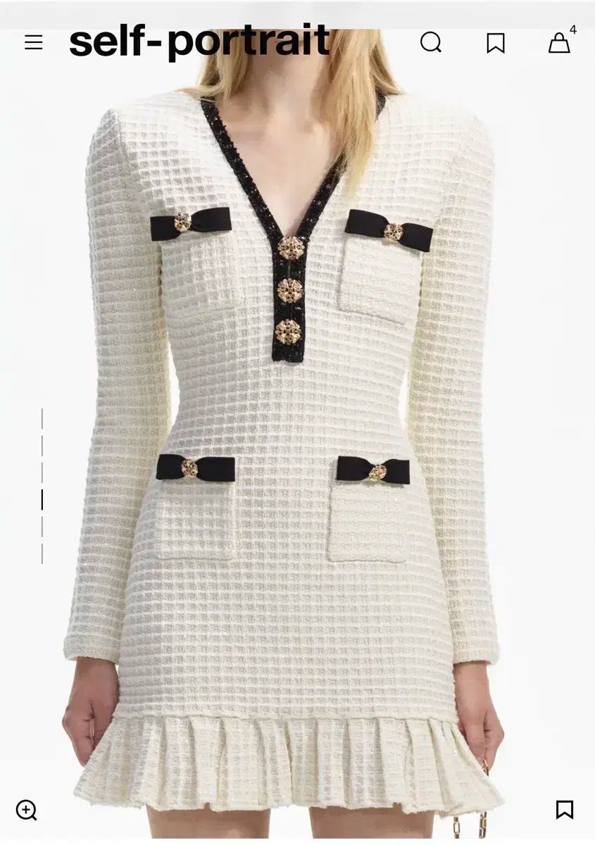 SELF PORTRAIT(セルフ・ポートレイト) ニット ミニ ワンピース