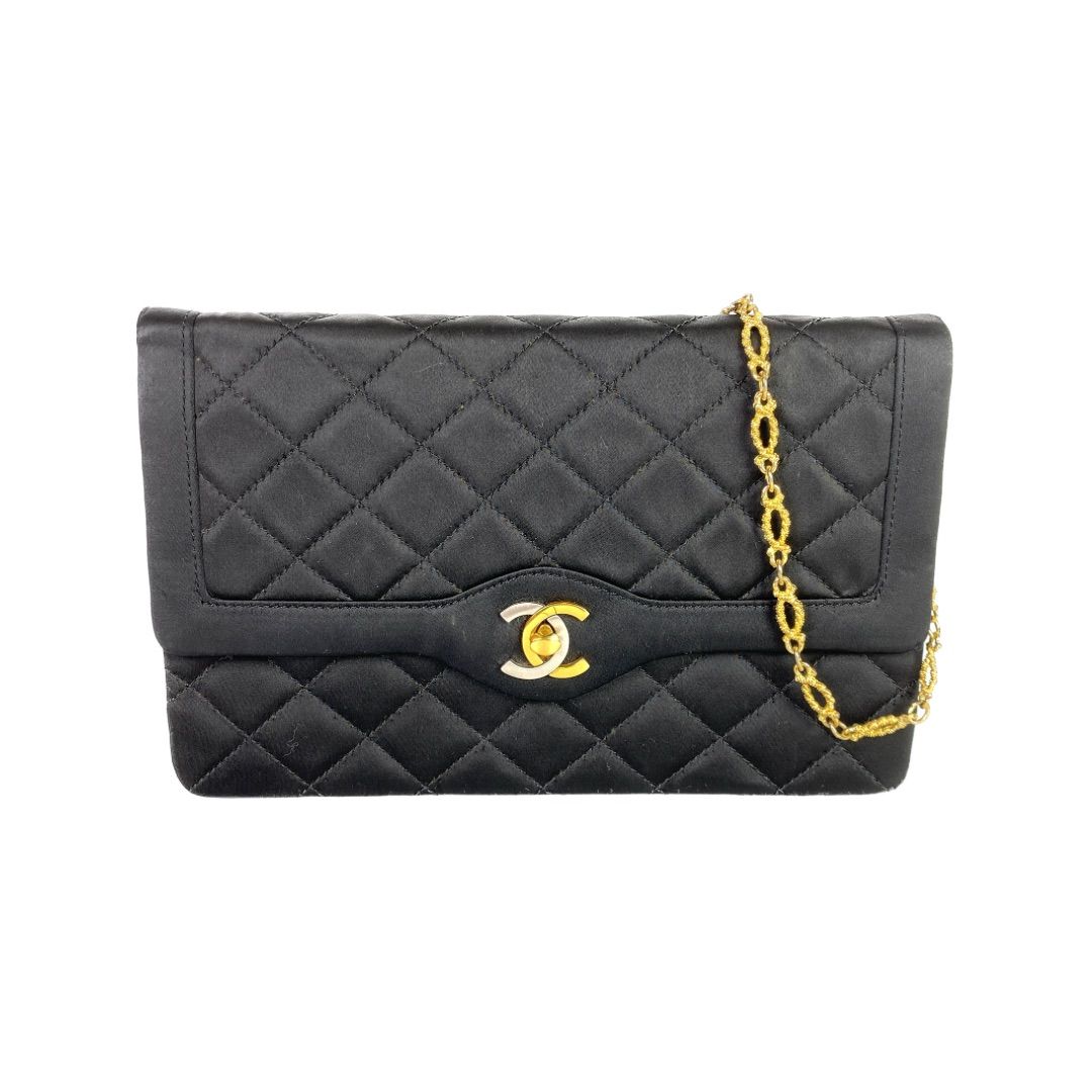 CHANEL シャネル ココマーク パリ限定 サテン ショルダーバッグ 