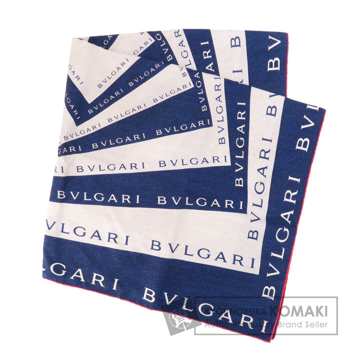 BVLGARI ブルガリ シルクハンカチ ロゴ - バンダナ/スカーフ