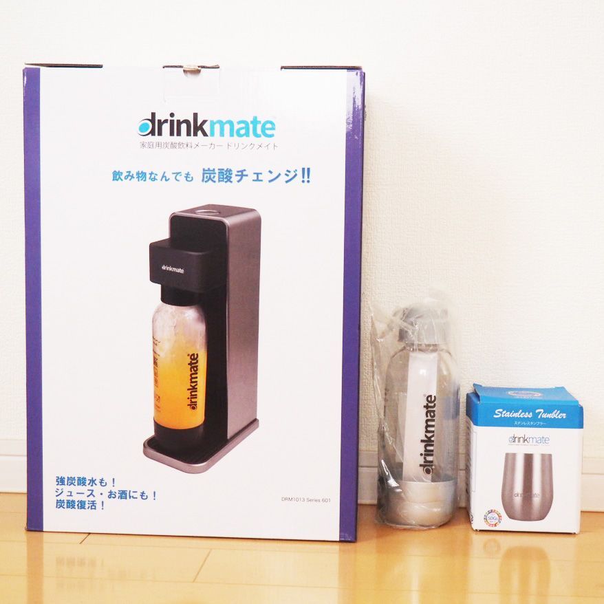 炭酸水メーカー【drinkmate DRM1013 BLACK】 シナジートレーディング