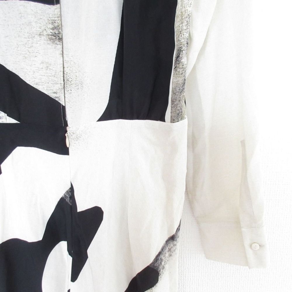 美品 MaxMara マックスマーラ シルク グラフィックプリント ロング  