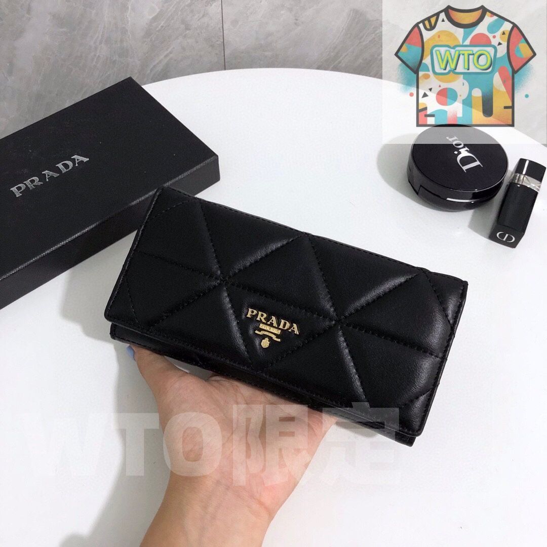 プラダの爆金|財布 クレジットカードスロットに紙幣と手形を収納し 両用バッグ財布 | ♥品 -WT0輸入 CAMPINGPARCCENTRAL_COM