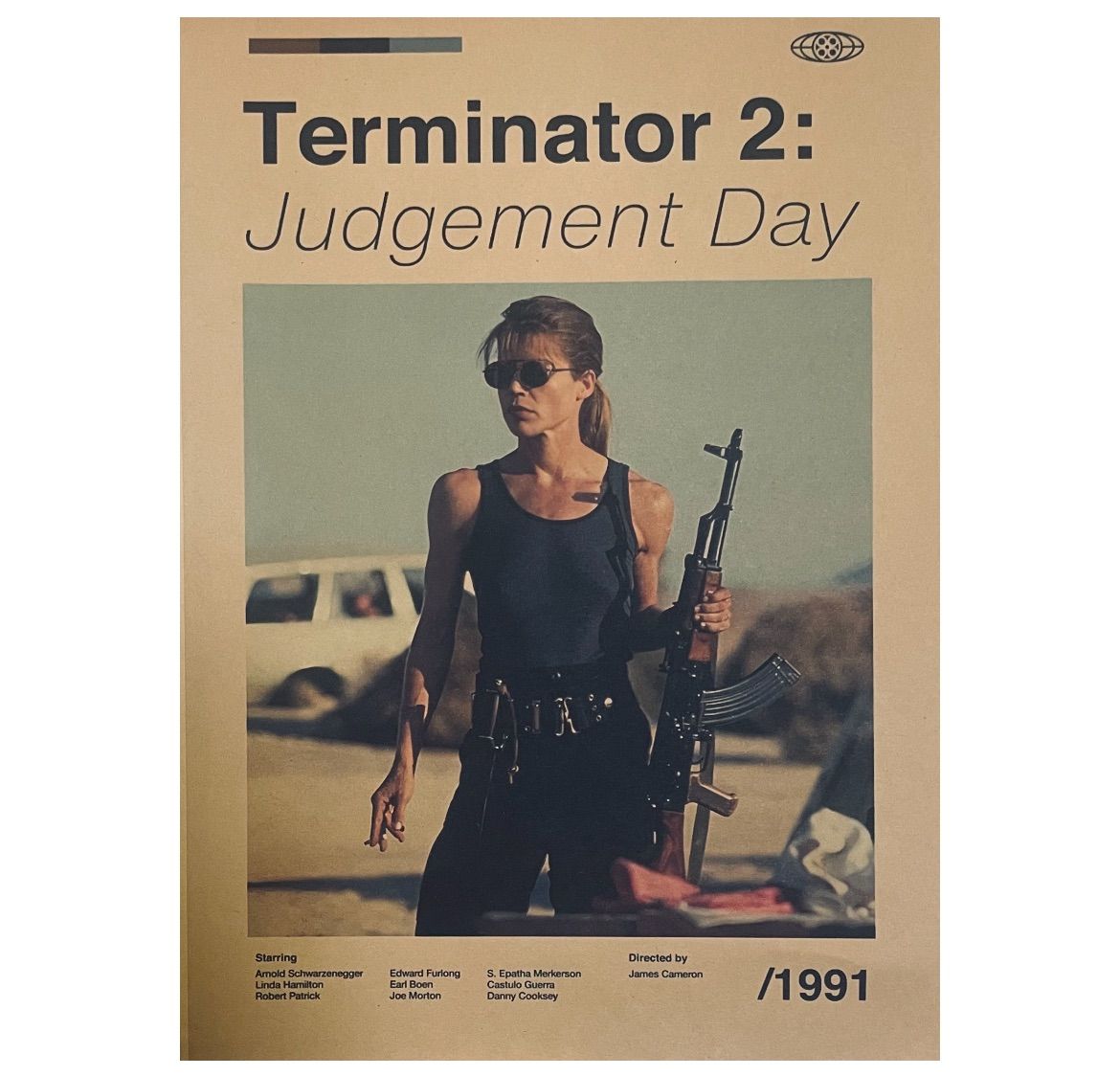 ターミネーター2　B1ポスター　レア　当時物　パネル付き K701A3 映画 ポスター ターミネーター2 洋画 レトロ サラコナー
