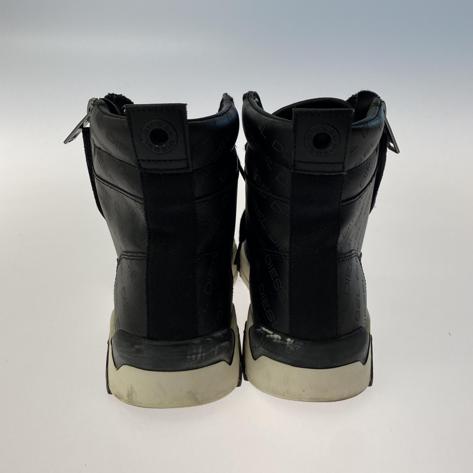 DIESEL ディーゼル S-RUA MIDスニーカー size27cm/ブラック メンズ