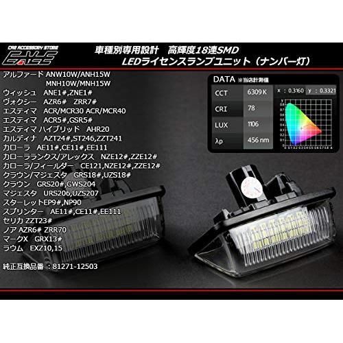 ☆FUNSHOP彡売り切れ御免☆ LED ライセンスランプ ナンバー灯 トヨタ用 180系 200系 クラウン u0026 マジェスタ / 130系 マークX  / 120系 カローラ ランクス アレックス フィールダー - メルカリ