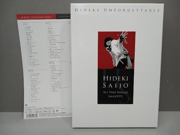 西城秀樹 CD HIDEKI UNFORGETTABLE-HIDEKI SAIJO ALL TIME SINGLES