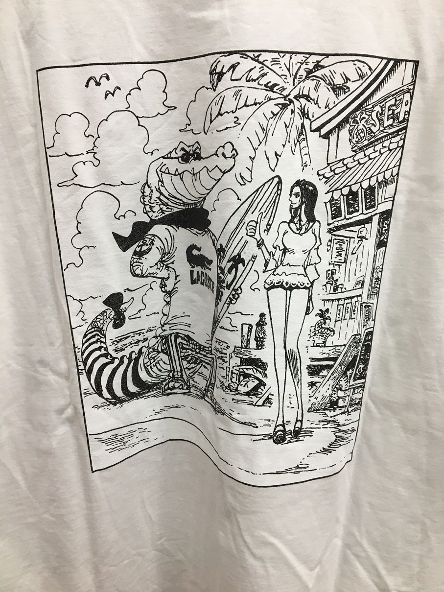 LACOSTE ONE PIECE ラコステ ワンピース 扉絵 バックプリント Tシャツ 