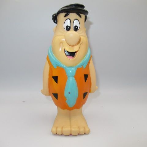 90's1992年FRINTSTONEフリントストーンフレッド・フリントストーン貯金箱BANKソフビバンクHANNA BARBERAハンナ・バーベラフィギュア人形ぬいぐるみ