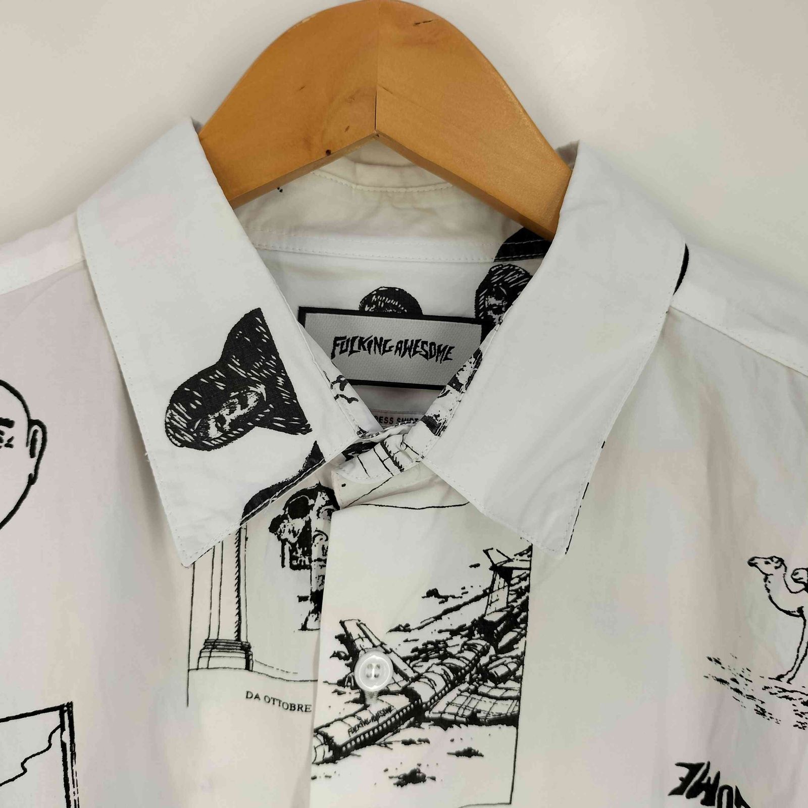 ファッキンオーサム FUCKING AWESOME Cut Outs Dress Shirt 総柄