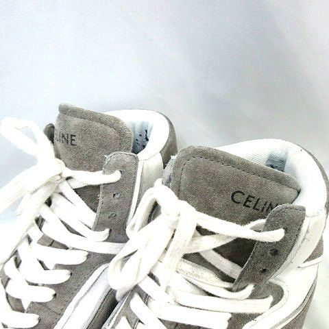 CELINE セリーヌ CT-01 ハイトップ スエードスニーカー 楽天市場】【セリーヌ】Celine CT-01 ロゴ レザー ハイカット
