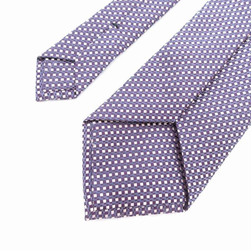 TOM FORD 紫 ネクタイ トムフォード TOM FORD ネクタイ ワイドタイ 総柄 シルク 紫