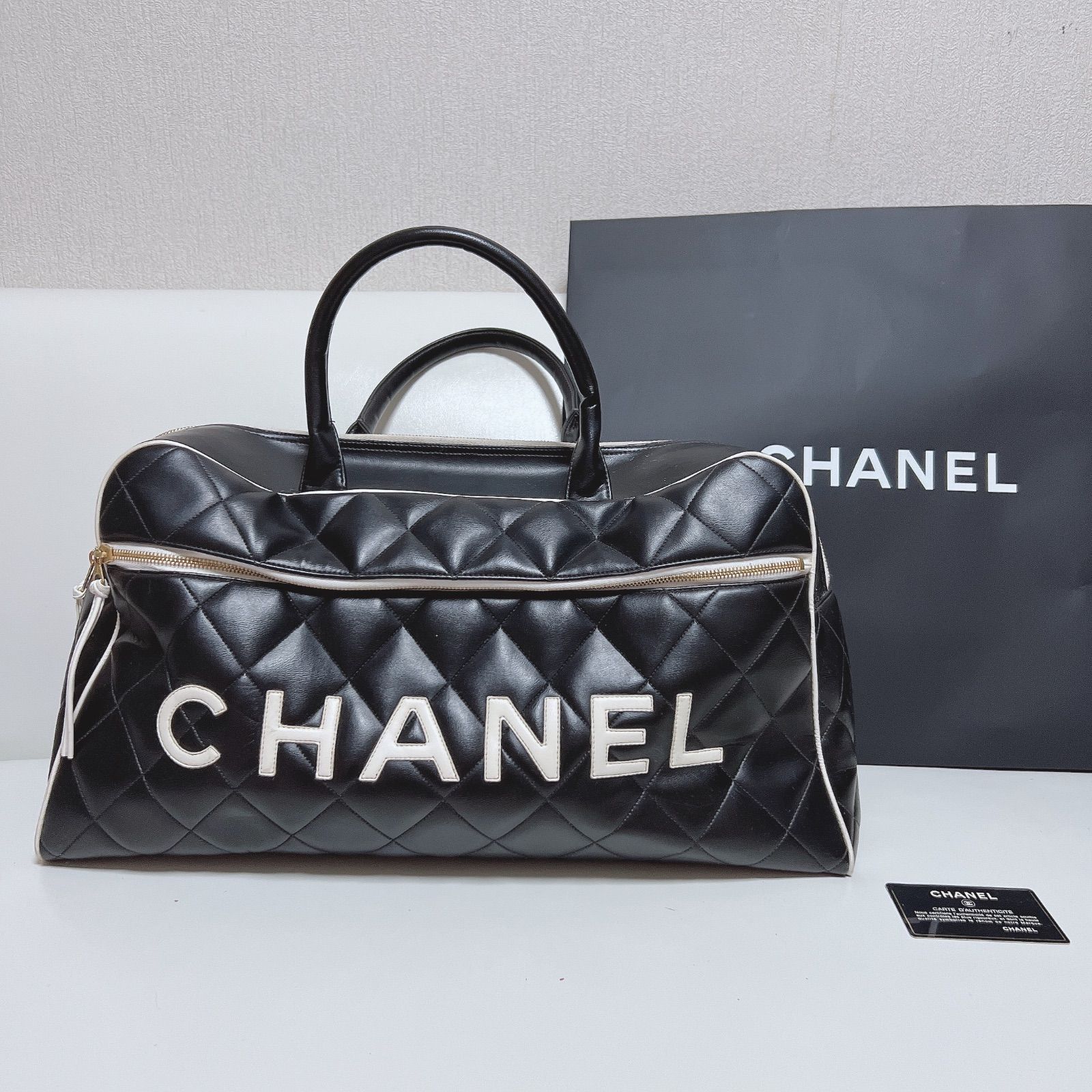 CHANEL(シャネル) スポーツライン マトラッセ ロゴ ボストン