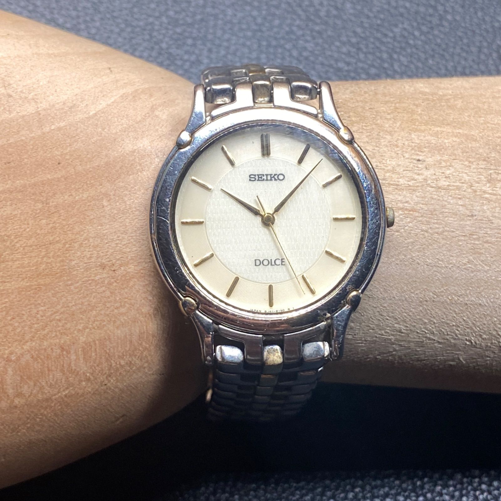 SEIKO 美品 SEIKO セイコー Dolce ドルチェ 8J41-6080 腕時計 アナログ 
