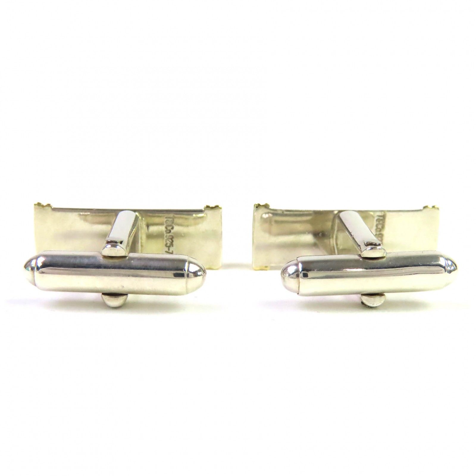 ☆超美品☆TIFFANY&Co. カフスボタン ダンベル型 SV925 シルバー 美品□Tiffany＆Co./ティファニー ダンベルモチーフ SV925