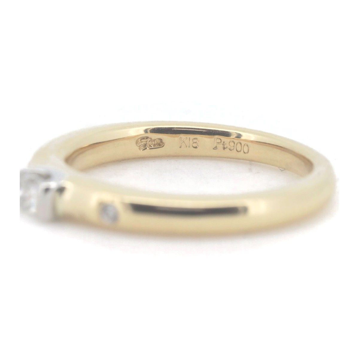 スタージュエリー ダイヤモンド リング 指輪 8号 0.10CT 0.02CT K18  